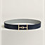 Jumbo belt buckle & Reversible leather strap 38&nbsp;mm, View: , view 1 of 3