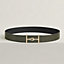 Jumbo belt buckle & Reversible leather strap 38&nbsp;mm, View: , view 1 of 3