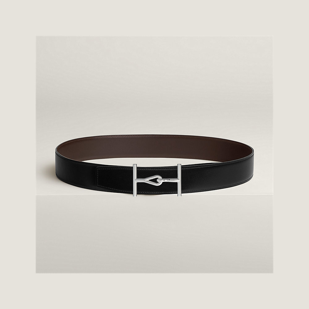Jumbo belt buckle & Reversible leather strap 38 mm | Hermès UK