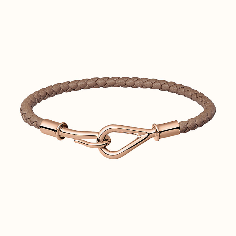 hermes braided leather bracelet