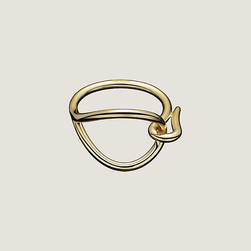 Hermes scarf ring PERMABRASS, Women's Fashion, Jewelry