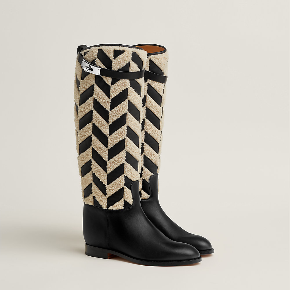 Jumping shorter boot - Black | Hermès Canada