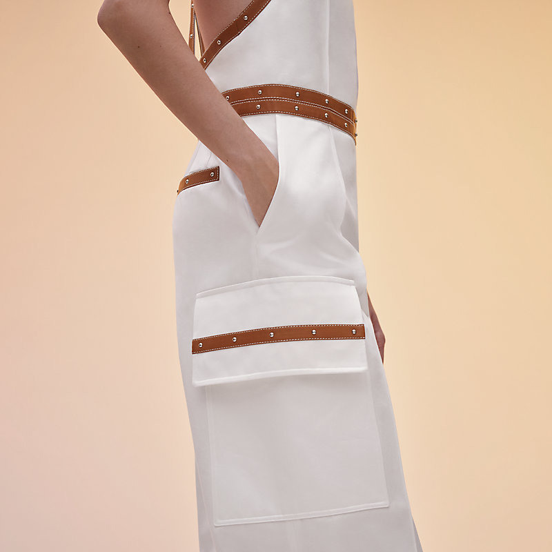 Jumpsuit with shoulder straps