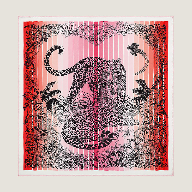 Jungle Love Rainbow scarf 45 Hermès UAE