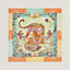Jungle Love stamped scarf 70, View: Worn, worn, view 1 of 3