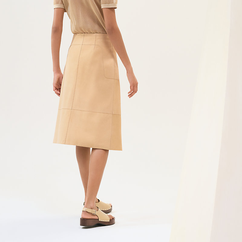 【エレガント！】HERMES Jupe evasee imprime スカート エレガント！】HERMES Jupe evasee imprime スカート (HERMES