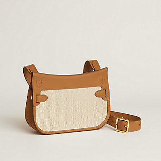 Jypsiere mini Toile & Cuir bag - Blue | Hermès USA