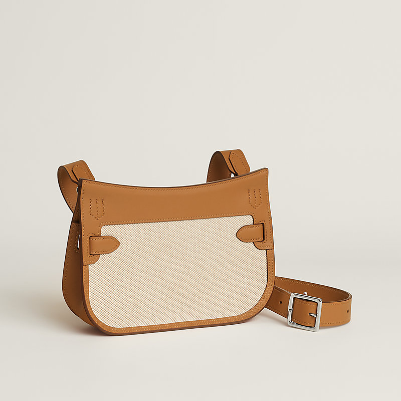 【リユース】HERMES ハンドバッグ Jypsiere Hermes Mini Jypsiere Beton Evercolor Gold Hardware