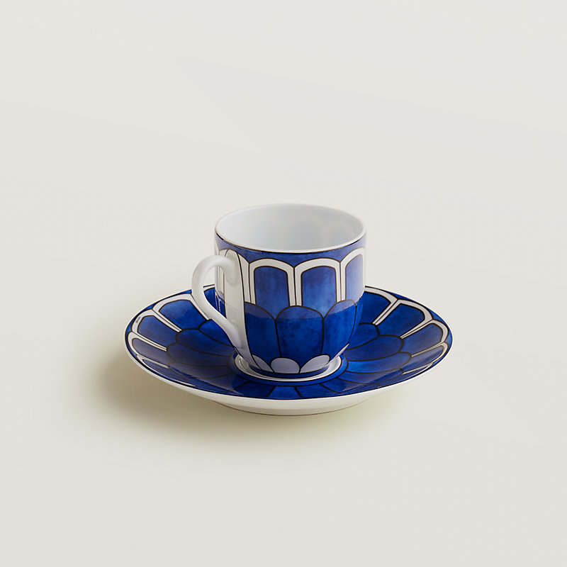 Kaffeetasse und Untertasse Bleus d'Ailleurs...