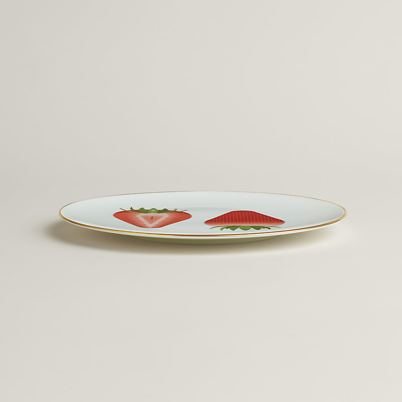HERMES - エルメス　カオルミ　プレートお皿　食器　HERMES 苺ストロベリー果物フルーツ Kaorumi dessert plate | Hermès USA