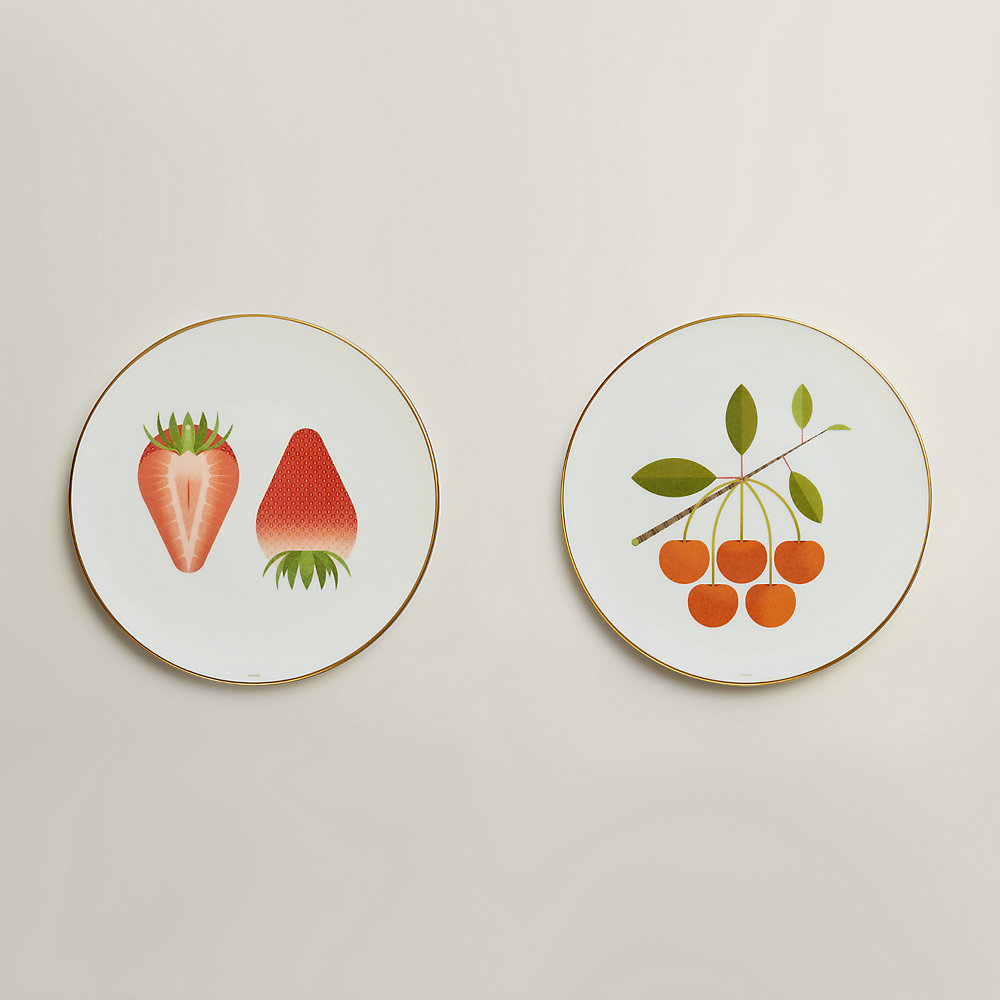 Kaorumi set of 2 dessert plates | Hermès USA