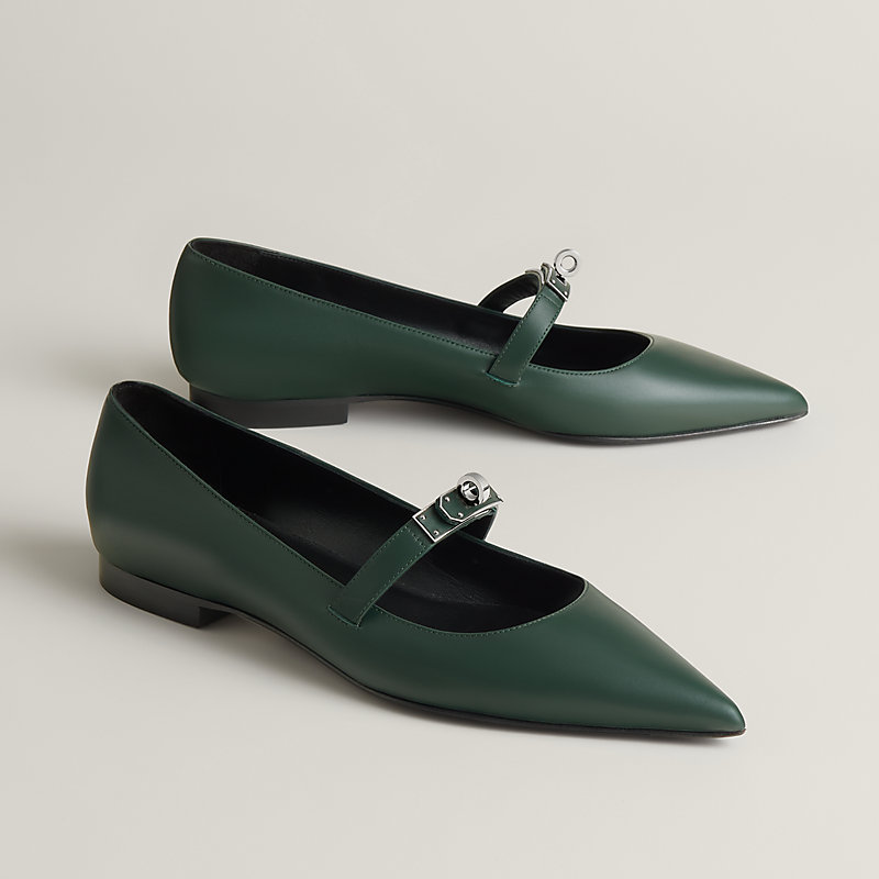 Kelly ballet flat - Green | Herms hermes_country_selector_title