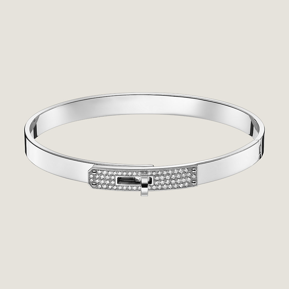 Hermes (Est.) Hermes Kelly 18K Rose Gold Diamond Pave Bangle Bracelet Size  Small: Buy Online at Best Price in UAE - Amazon.ae