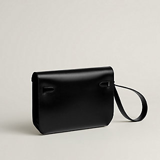 【HERMES】vintage pierce Authentic Vintage HERMES from 1981 Wood Canvas and Leather