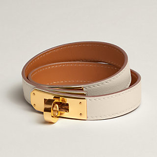 Kelly Double Tour bracelet - White | Hermès USA Kelly Double Tour bracelet - White | Hermès USA