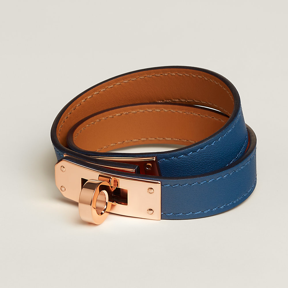 Kelly Double Tour bracelet - Blue | Hermès USA