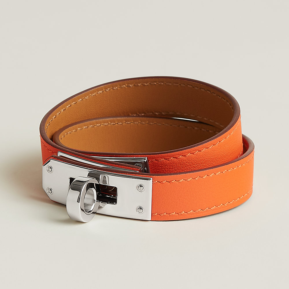 Brown Strap Band Pour Hermes Cape Cod, Arceau, Carré, Slim 17mm In Leather |