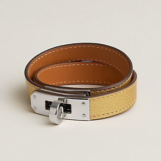 HERMES Leather Bracelet Gold トゥルニ トレッセ Tournis Tresse bracelet | Hermès Canada