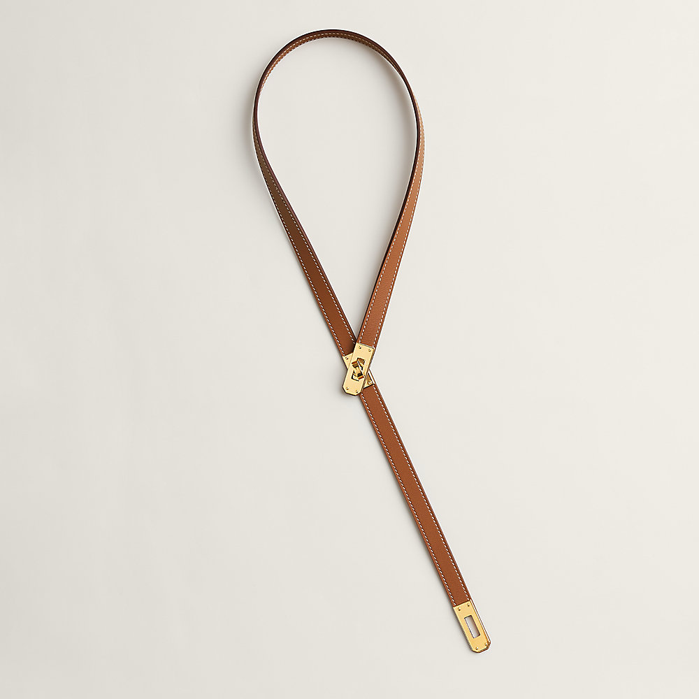 色々な使い方ができそうなHermesKelly lariat タイネックレス HERMES ネックレス Kelly lariat necklace ケリー 直営店包装