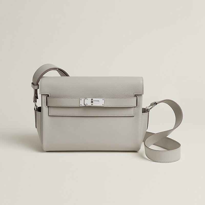 エルメス
プードルオルフェーヴル 
01パーマブラス Kelly Messenger PM bag - Grey | Hermès USA