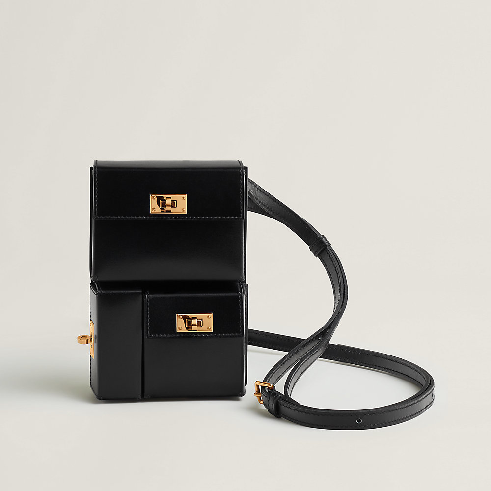 HERMESミニルーペ袋付き Kelly Multipocket To Go pouch - Black | Hermès Canada
