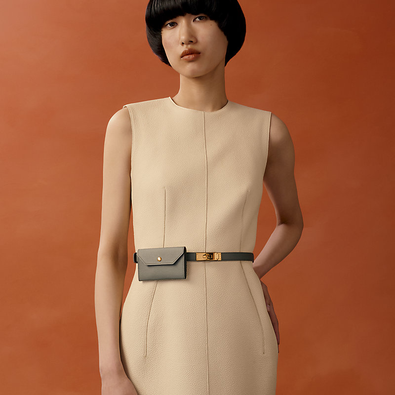 Kelly Pocket 18 belt - Green | Hermès USA Kelly Pocket 18 belt - Green | Hermès USA