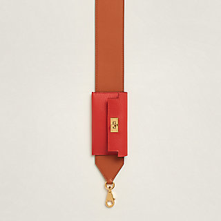 ポケットがアクセントHermesKelly pocketバックストラップ 50㎜ Hermes Kelly Pocket Bag Strap Black Swift & Epsom Leather