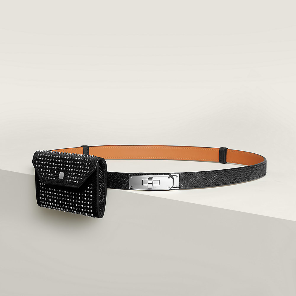 Kelly Pocket Filou 18 belt - Black | Hermès USA Kelly Pocket Filou 18 belt - Black | Hermès USA
