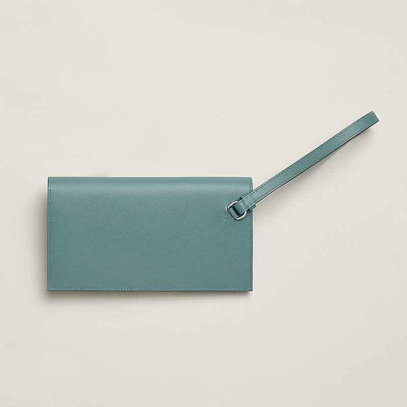 Kelly Pocket Long wallet - Red | Hermès USA