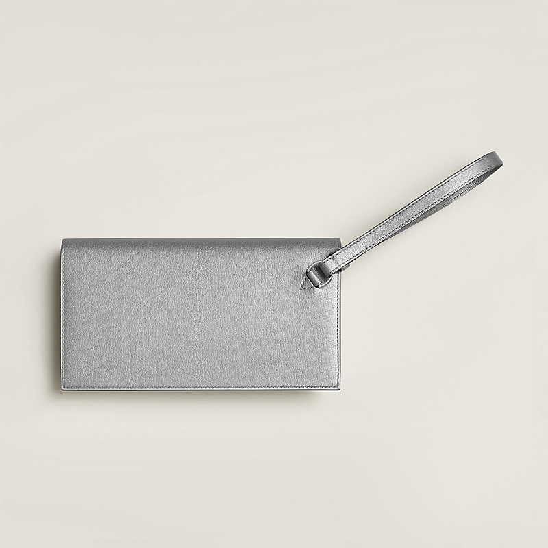 Kelly Pocket Long wallet - Red | Hermès USA