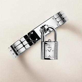 Kelly watch, Mini model, 16 mm - White | Hermès USA