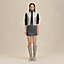 Knit and leather vest, View: Worn, worn, view 1 of 6