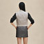 Knit and leather vest, View: Worn, worn, view 3 of 6