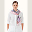 L'Art du Sarasa scarf 90, View: Worn, worn, view 2 of 2