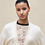 "L'Enseigne du Sellier" buttoned cashmere cardigan, View: Worn, worn, view 4 of 6