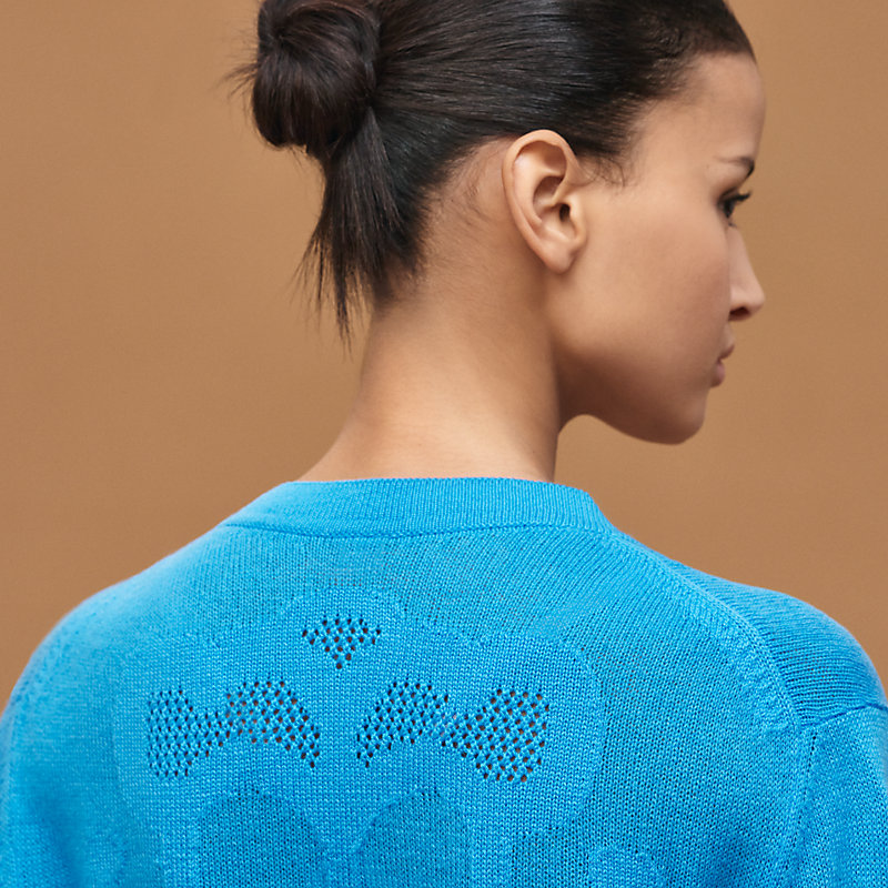 "L'Enseigne du Sellier" buttoned cashmere cardigan, View: , view 6 of 6