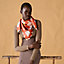 L'Heure des Gants scarf 90, View: Worn, worn, view 2 of 3