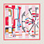 La Berline Bayadere scarf 90, View: Flat, flat, view 1 of 2