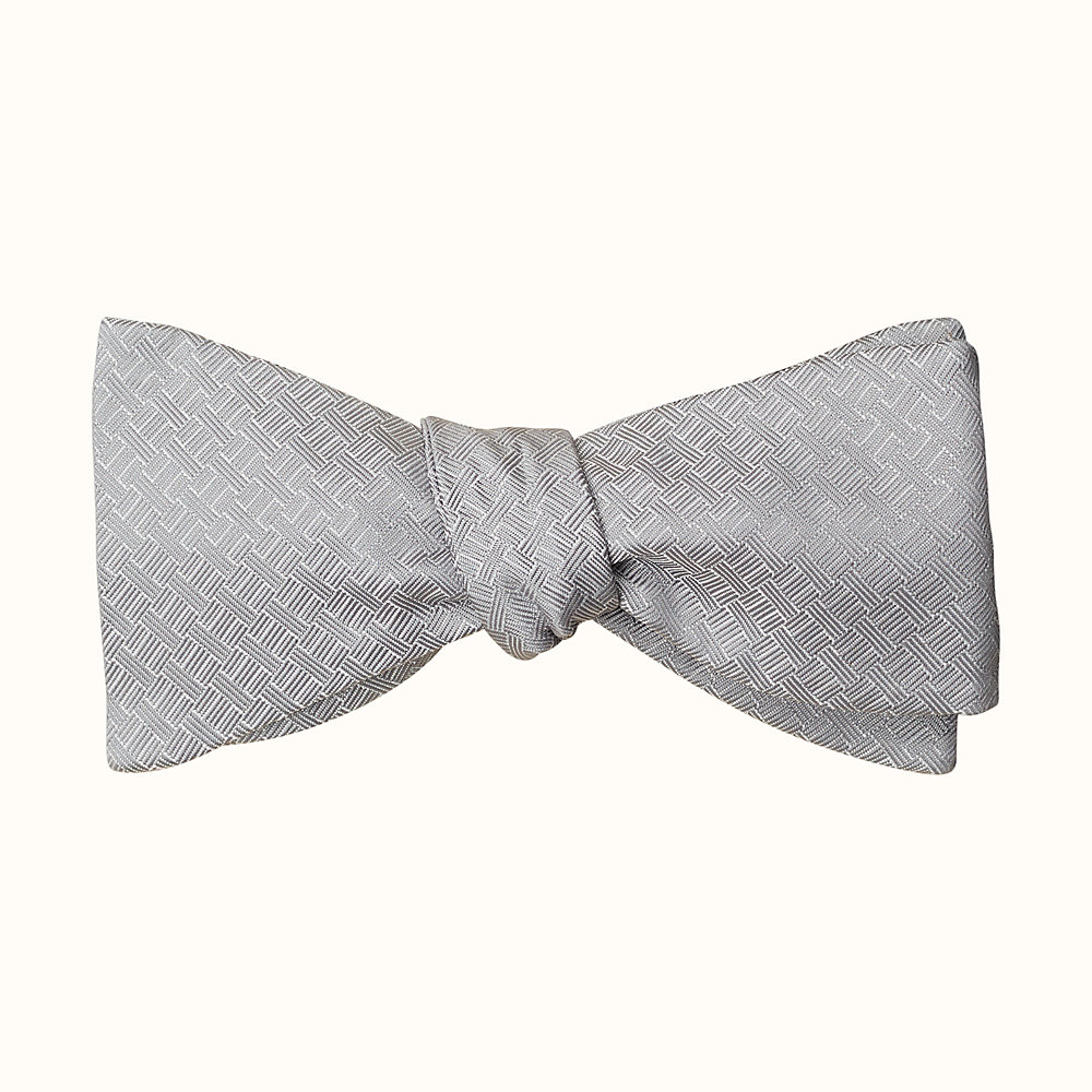 hermes black bow tie