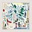 La Maison des Oiseaux Parleurs scarf 90, View: Flat, flat, view 1 of 3