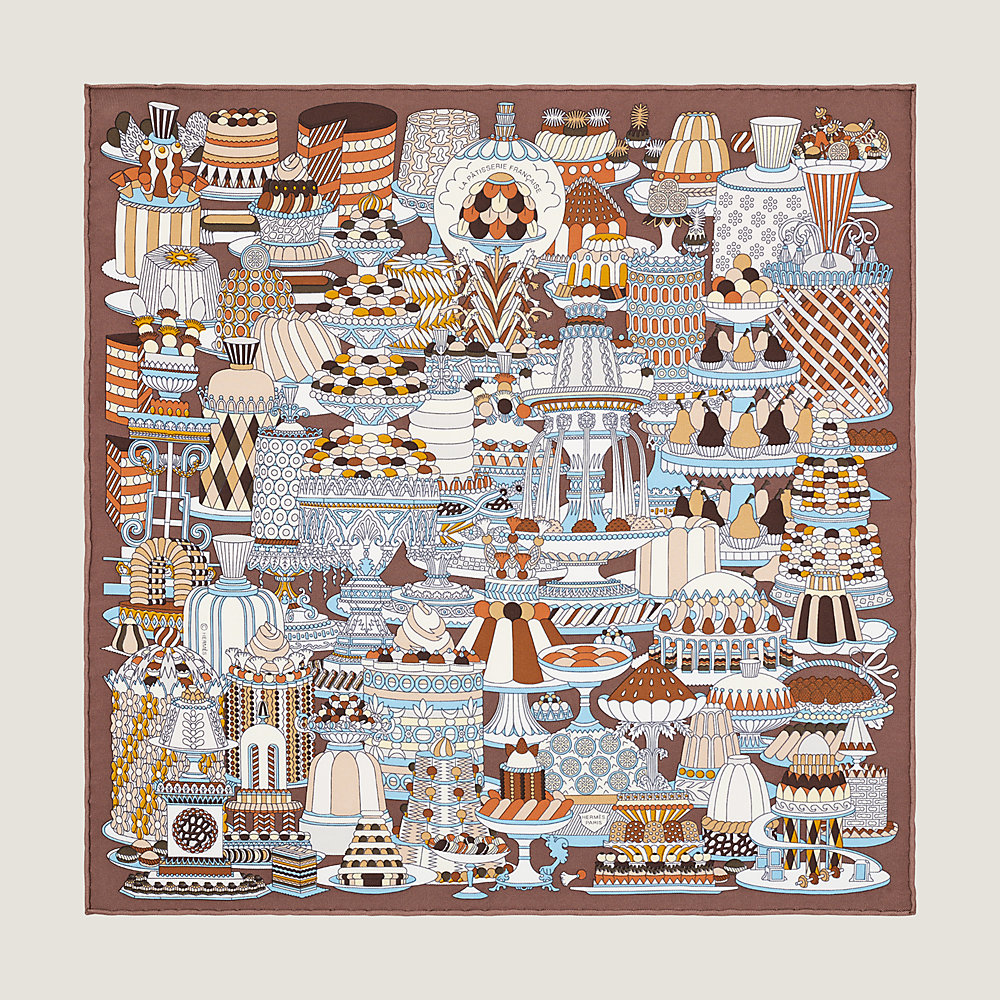 La Patisserie Francaise scarf 45 | Hermès Singapore