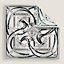 La Promenade du Matin Bandana double face scarf 140, View: Flat, flat, view 2 of 6
