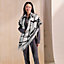 La Promenade du Matin Bandana double face scarf 140, View: Worn, worn, view 1 of 6