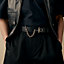 Lad belt buckle & Reversible leather strap 38&nbsp;mm, View: Worn, worn, view 3 of 3