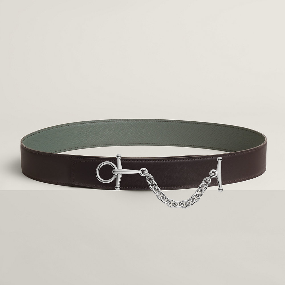 Lad belt buckle & Reversible leather strap 38 mm | Hermès Singapore
