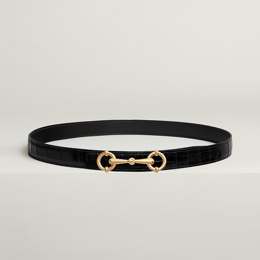 HERMES レディースベルト HERMES】エルメス ベルト ボックスカーフ 黒 〇Z刻印 レディース