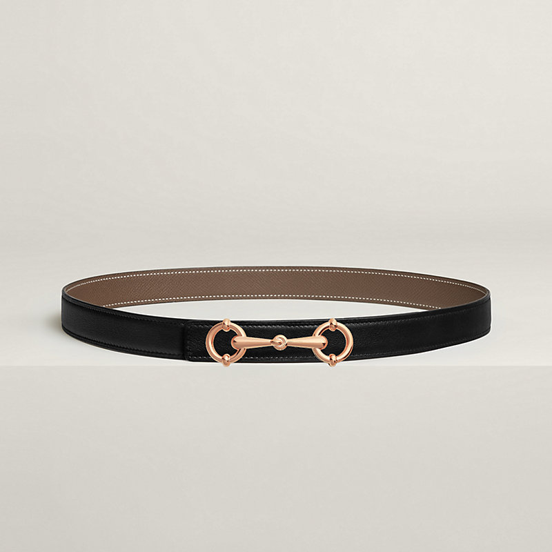 Lady Rider belt buckle & Reversible leather strap 24 mm