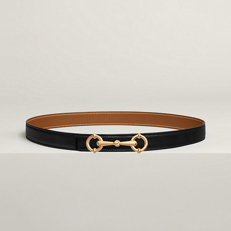 Lady Rider belt buckle & Reversible leather strap 24 mm