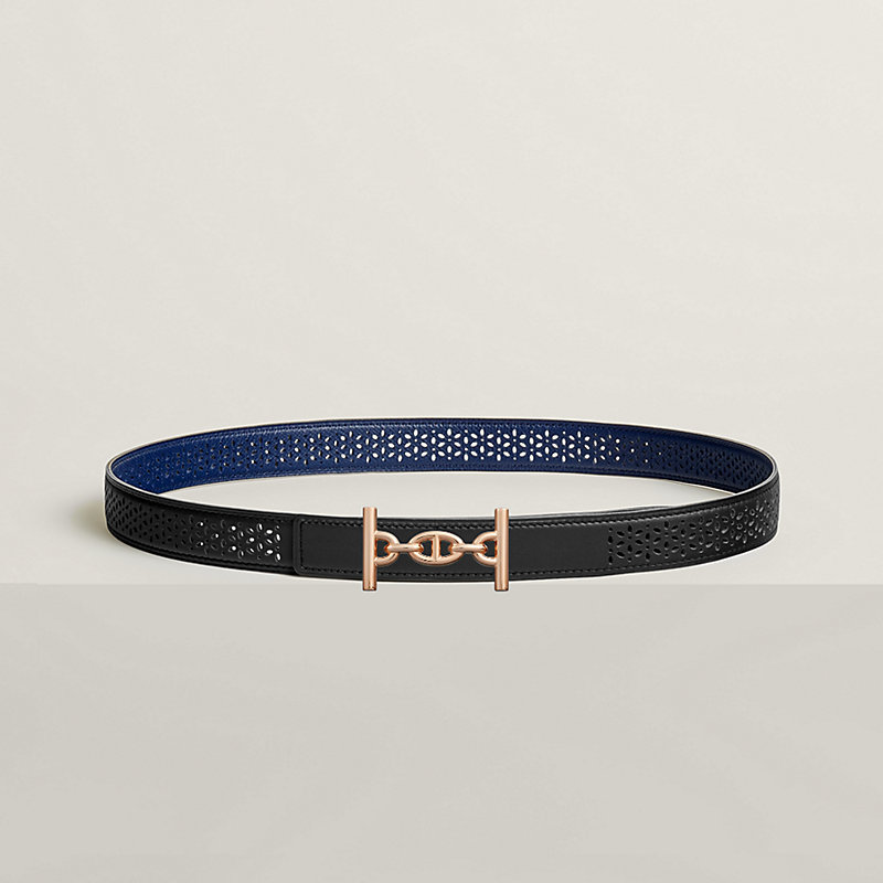 LOUIS VUITTON Fashion Accessories Ribbon motif Thin belt Leather