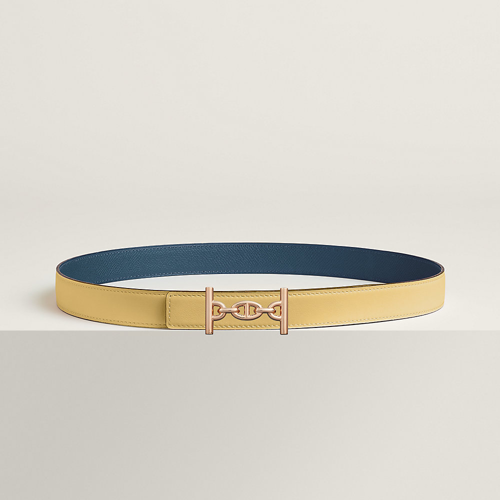 Lagune belt buckle & Reversible leather strap 24 mm | Hermès UK